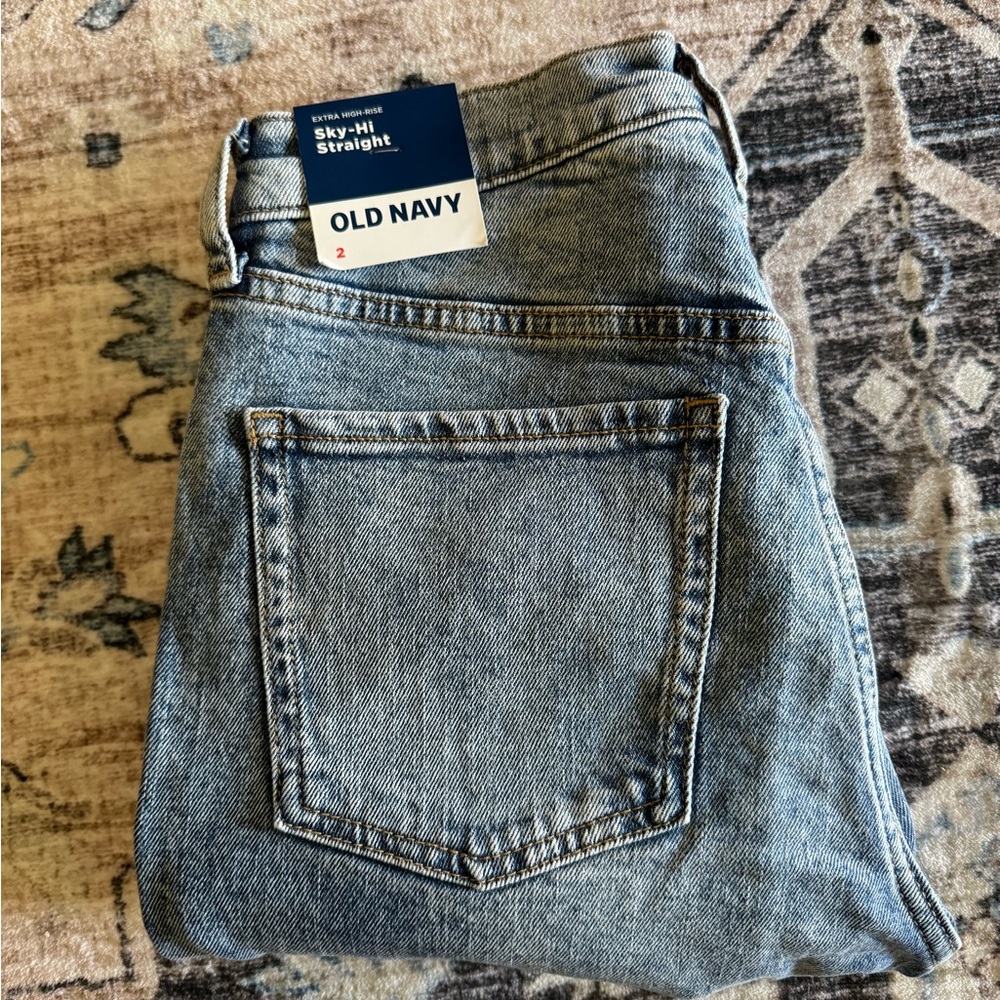 Old Navy Light Blue Straight Jeans